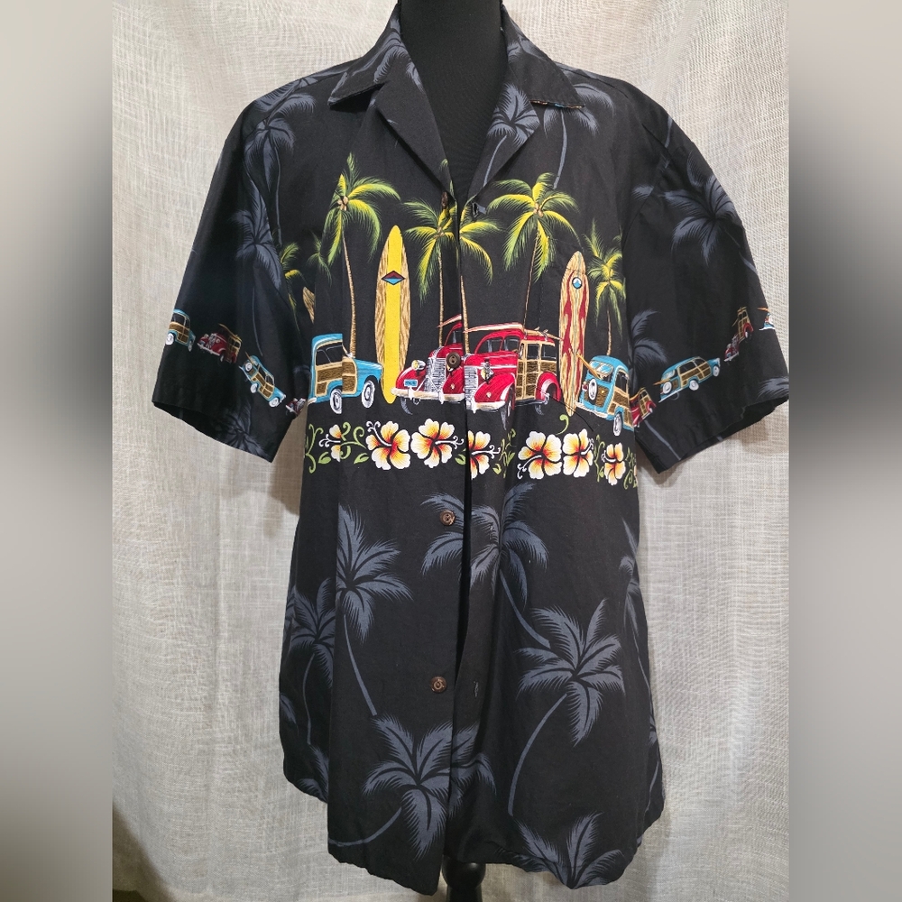 ^ WINNIE‎ FASHION, Mens, Tropical, Surf, Old School, Cotton, Size Large